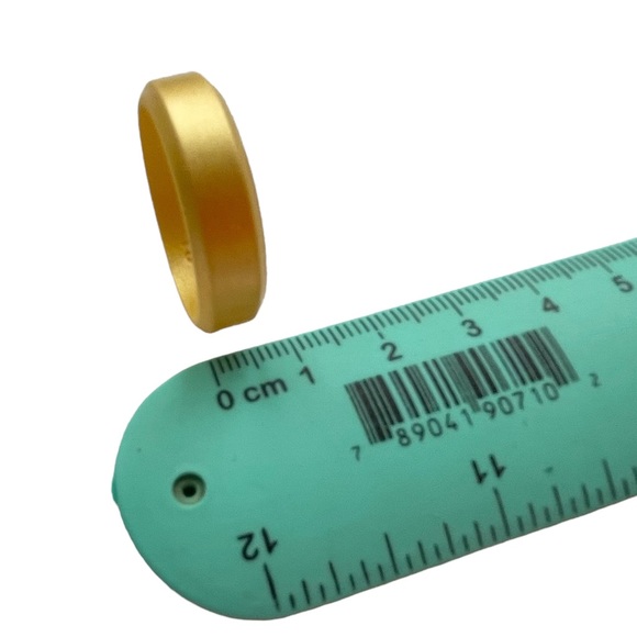 NEW Gold Silicone Ring Band Size 13 Unisex Wedding - Picture 4 of 6